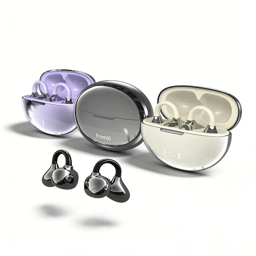 Wireless clip earbuds - on,